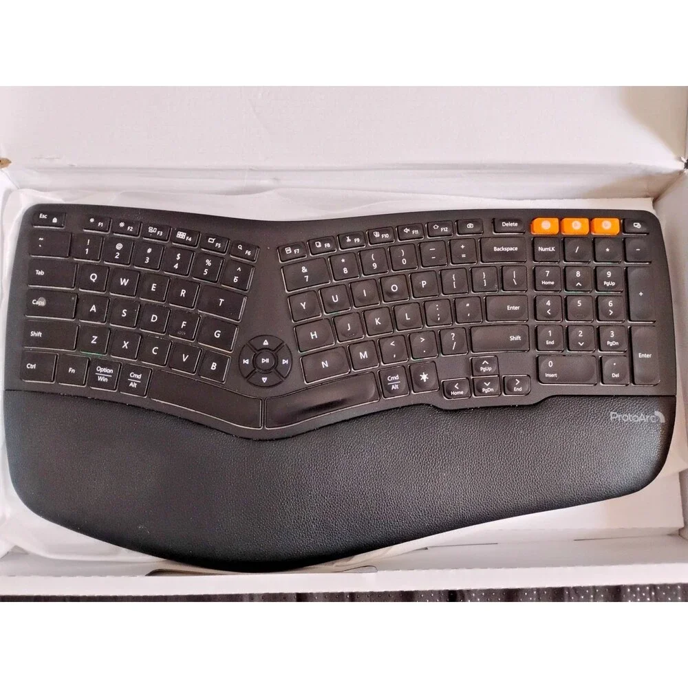 Backlit Wireless Ergonom.....able Windows/Mac/Android X003ECYPT9 Open Box